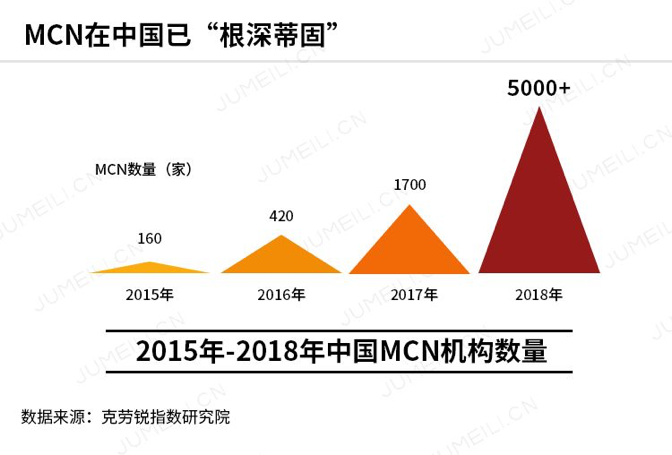 中国MCN 机构数量