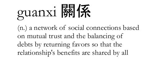 The meaning of guanxi