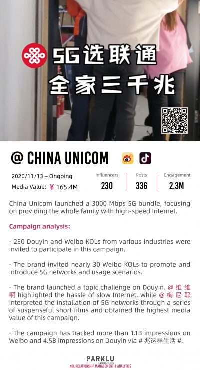 China Unicom launched a 3000 Mbps 5G bundle, focusing on providing the whole family with high-speed Internet.